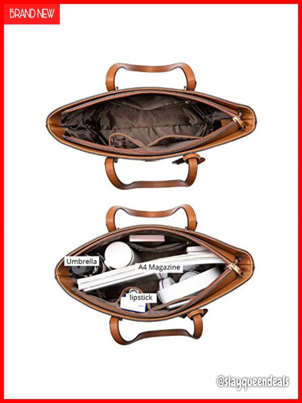 Faux Leather 3-Piece Handbag Set Shoulder Tote Satchel Hobo with Wallet Clutch